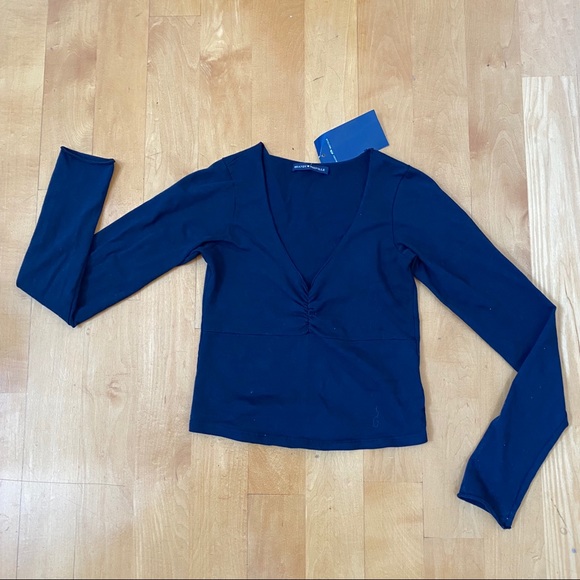Brandy Melville Tops - Brandy Melville Navy Blue Charlize Top NWT